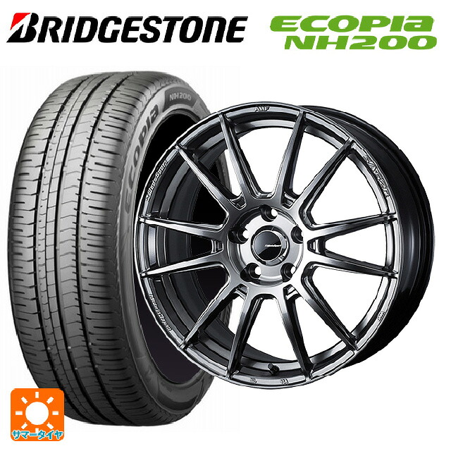トヨタ カローラ スポーツ(210系)用 215/45R17 91W XL ブリヂストン エコピア NH200 正規品 ウェッズ ウェッズスポーツ SA62R PSB 新品サマータイヤホイール 4本セット