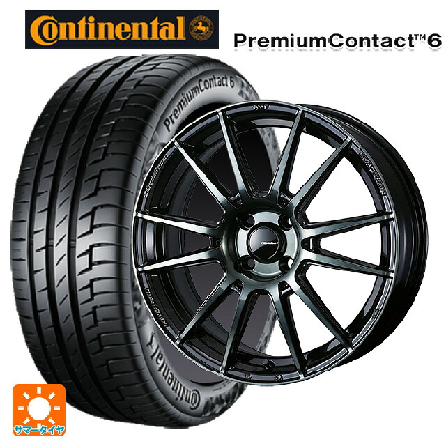 185/65R15 88H コンチネンタル プレミアムコンタクト 6 正規品 # ウェッズ ウェッズスポーツ SA62R WBC 15-6J 国産車用 サマータイヤホイール4本セット