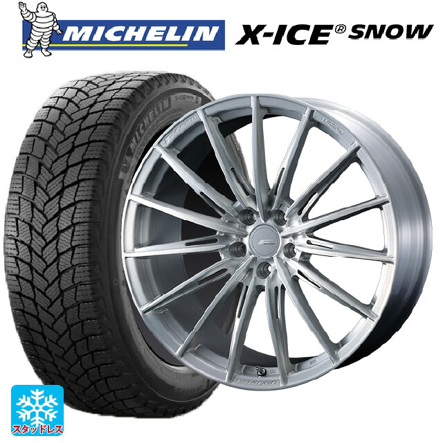 225/40R19 93H XL ミシュラン 正規品 エックスアイス スノー ウェッズ エフゼロ FZ-4 BRUSHED 19-8J 国産車用 スタッドレスタイヤホイール4本セット
