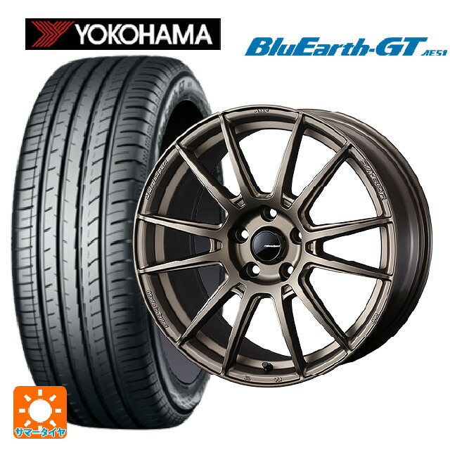 トヨタ GRカローラ(4BA-GZEA14H)用 235/40R18 95W XL ヨコハマ ブルーアースGT AE51 ウェッズ ウェッズスポーツ SA62R EJ-BRONZE2 新品サマータイヤホイール 4本セット
