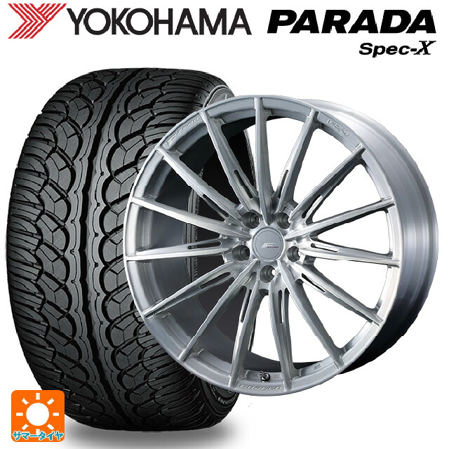 235/60R18 103V ヨコハマ パラダ PA02 ウェッズ エフゼロ FZ-4 BRUSHED 18-8J 国産車用 サマータイヤホイール4本セット｜タイヤホイール専門店コニシタイヤ