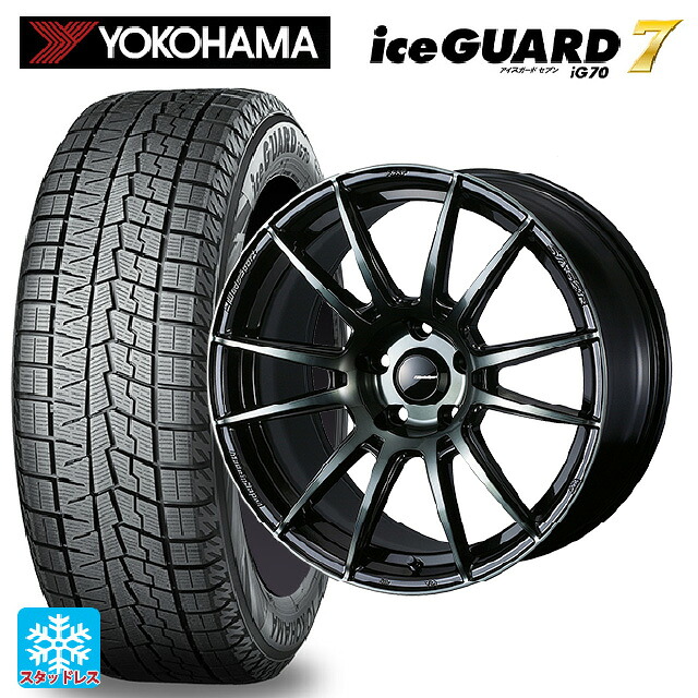 ホンダ ZR-V(RZ4)用 2025年製 215/60R17 96Q ヨコハマ アイスガード7(IG70) ウェッズ ウェッズスポーツ SA62R WBC 新品スタッドレスタイヤホイール 4本セット