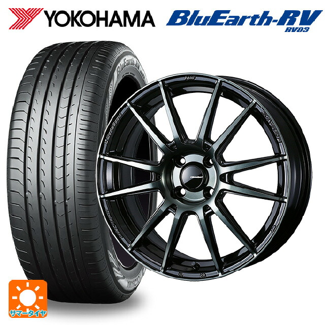 ニッサン ノートオーラ(E13)用 205/50R17 93V XL ヨコハマ ブルーアース RV03 # ウェッズ ウェッズスポーツ SA62R WBC 新品サマータイヤホイール 4本セット