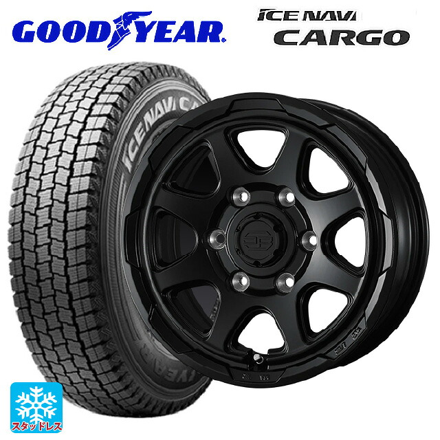 トヨタ ハイエース(200系)用 195/80R15 107/105N グッドイヤー アイスナビ カーゴ # ウェッズ ウェッズ アドヴェンチャー スタットベルグ ブラックポリッシュ ブロンズクリア 新品スタッドレスタイヤホイール 4本セット