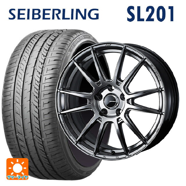 トヨタ カローラ スポーツ(210系)用 215/45R17 91W XL セイバーリング セイバーリング SL201(ブリヂストン工場生産) ウェッズ ウェッズスポーツ SA62R PSB 新品サマータイヤホイール 4本セット|タイヤホイール専門店コニシタイヤ