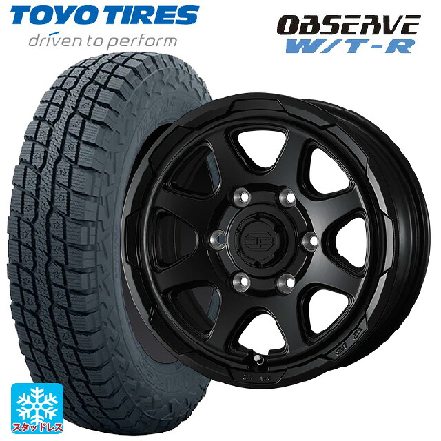 215/65R16 109/107Q トーヨー オブザーブ W/T-R ウェッズ ウェッズ アドヴェンチャー スタットベルグ ブラックポリッシュ ブロンズクリア 16-6.5J 国産車用 スタッドレスタイヤホイール4本セット