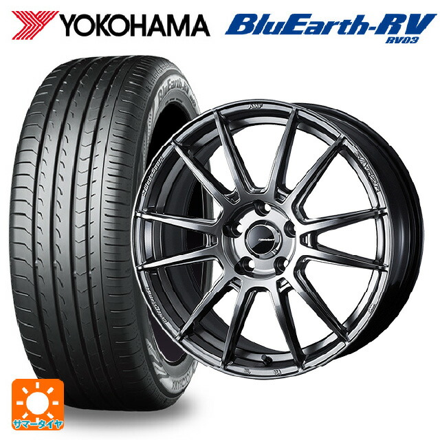 トヨタ RAV4(50系)用 225/65R17 102H ヨコハマ ブルーアース RV03 # ウェッズ ウェッズスポーツ SA62R PSB 新品サマータイヤホイール 4本セット 103,695円