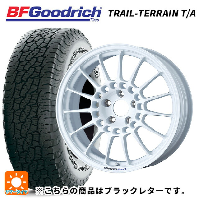215/60R17 96H BFグッドリッチ トレイルテレーン T/A ブラックレター 正規品 エンケイ エンケイスポーツ RC-T5 White 17-7J 国産車用 サマータイヤホイール4本セット