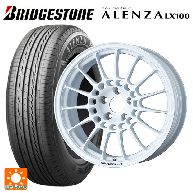 235/65R18 106S ブリヂストン アレンザLX100 正規品 # エンケイ エンケイスポーツ RC-T5 White 18-8J 国産車用 サマータイヤホイール4本セット|タイヤホイール専門店コニシタイヤ