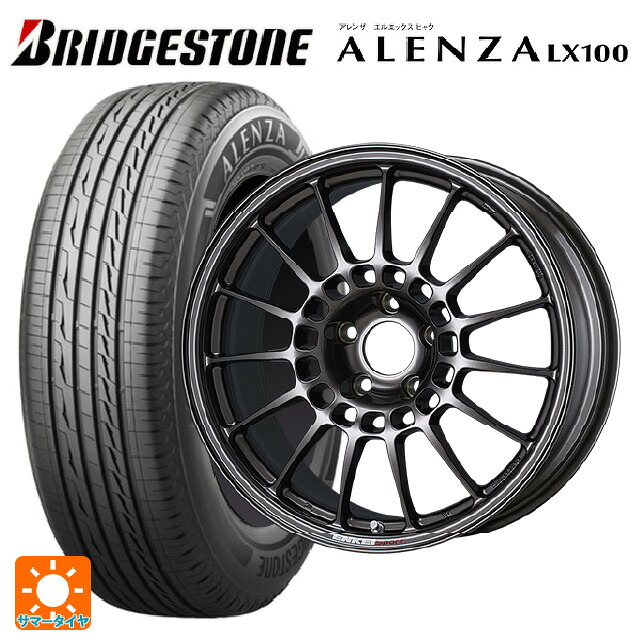 225/50R18 95V ブリヂストン アレンザLX100 正規品 エンケイ エンケイスポーツ RC-T5 Dark Silver 18-8J 国産車用 サマータイヤホイール4本セット