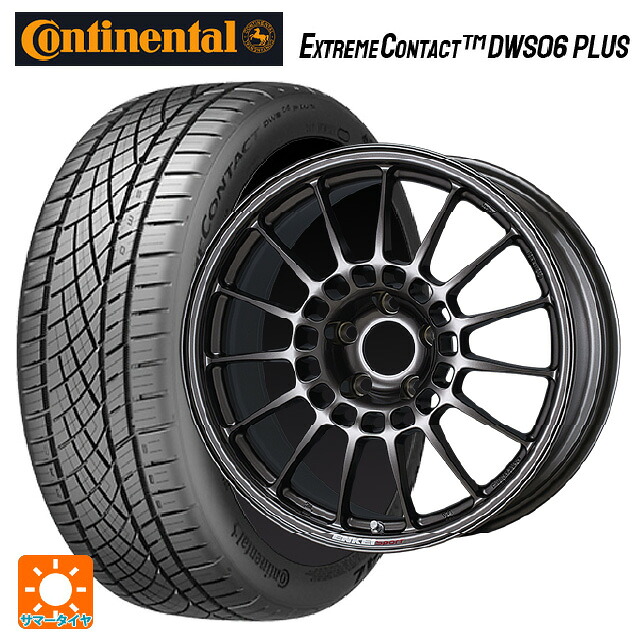 245/50R18 100W コンチネンタル エクストリームコンタクト DWS06プラス 正規品 エンケイ エンケイスポーツ RC-T5 Dark Silver 18-8.5J 国産車用 サマータイヤホイール4本セット