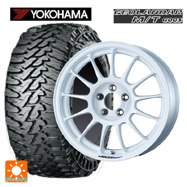 トヨタ RAV4(50系)用 225/70R16 103S ヨコハマ ジオランダー M/T G003 正規品 エンケイ エンケイスポーツ RC-T5 White 新品サマータイヤホイール 4本セット
