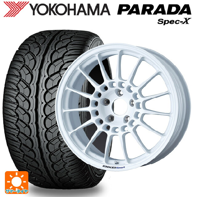 235/60R18 103V ヨコハマ パラダ PA02 エンケイ エンケイスポーツ RC-T5 White 18-8J 国産車用 サマータイヤホイール4本セット｜タイヤホイール専門店コニシタイヤ