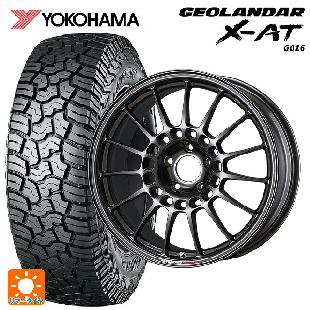 トヨタ RAV4(50系)用 235/70R16 104/101Q ヨコハマ ジオランダー X-AT G016 ブラックレター 正規品 エンケイ エンケイスポーツ RC-T5 Dark Silver 新品サマータイヤホイール 4本セット