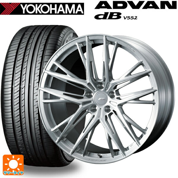 マツダ CX-80(KL5/KL3系)用 235/60R18 107W XL ヨコハマ アドバンデシベル V552 for SUV 正規品 ウェッズ エフゼロ FZ-5 BRUSHED 新品サマータイヤホイール 4本セット 401,040円