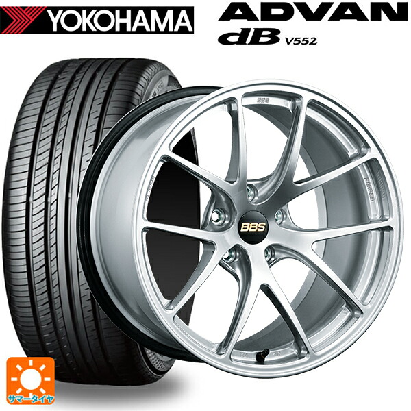 トヨタ bZ4X(11/15系)用 235/60R18 107W XL ヨコハマ アドバンデシベル V552 for SUV 正規品 BBS RI-A DS 新品サマータイヤホイール 4本セット