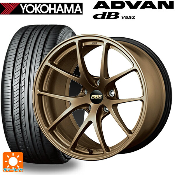 マツダ CX-80(KL5/KL3系)用 235/60R18 107W XL ヨコハマ アドバンデシベル V552 for SUV 正規品 BBS RI-A MBZ 新品サマータイヤホイール 4本セット