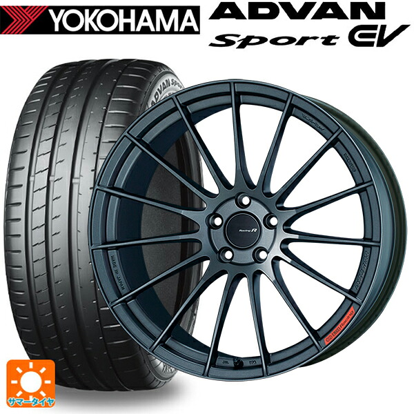ホンダ プレリュード(BF1)用 235/40R19 96W XL ヨコハマ アドバンスポーツ EV V108 正規品 エンケイ レーシングレボリューション RS05RR # マットダークガンメタリック 新品サマータイヤホイール 4本セット