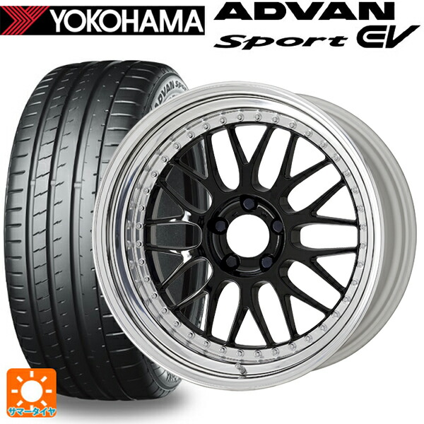 ミツビシ デリカD5(CV1系)用 245/45R19 102Y XL ヨコハマ アドバンスポーツ EV V108 正規品 ワーク マイスター M1 3ピース BLK 新品サマータイヤホイール 4本セット|タイヤホイール専門店コニシタイヤ