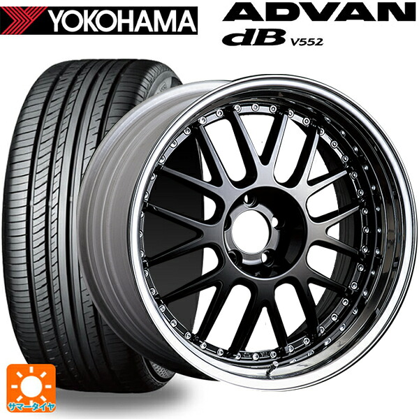 235/60R18 107W XL ヨコハマ アドバンデシベル V552 for SUV 正規品 タナベ SSR プロフェッサー MS1 ブラック 18-8J 国産車用 サマータイヤホイール4本セット