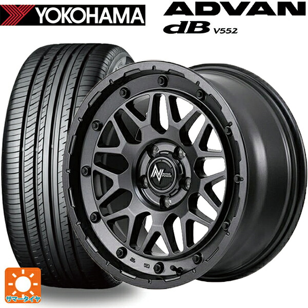 トヨタ bZ4X(11/15系)用 235/60R18 107W XL ヨコハマ アドバンデシベル V552 for SUV 正規品 エムアイディー ナイトロパワー M29 スティンガー バレルブラック 新品サマータイヤホイール 4本セット
