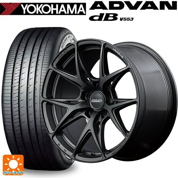 マツダ CX-80(KL5/KL3系)用 235/55R19 105W ヨコハマ アドバンデシベル V553 正規品 レイズ ベルサス VV21S APJ 新品サマータイヤホイール 4本セット