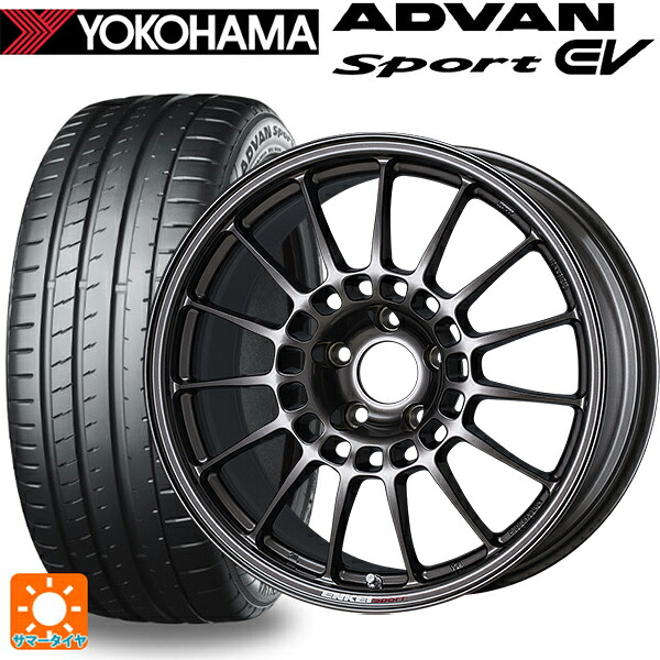 235/45R18 98Y XL ヨコハマ アドバンスポーツ EV V108 正規品 エンケイ エンケイスポーツ RC-T5 Dark Silver 18-8J 国産車用 サマータイヤホイール4本セット