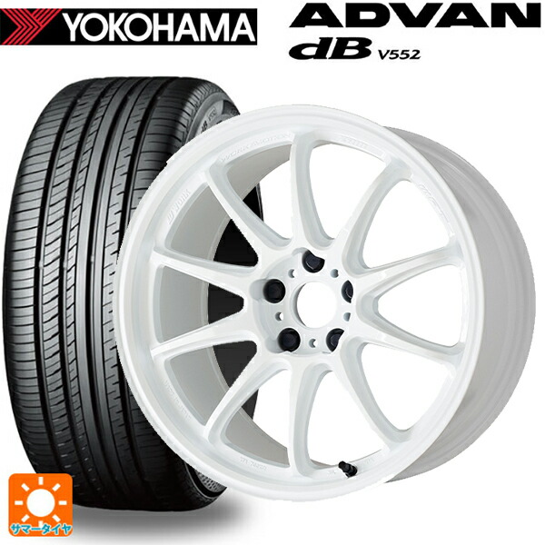 トヨタ bZ4X(11/15系)用 235/60R18 107W XL ヨコハマ アドバンデシベル V552 for SUV 正規品 ワーク エモーション ZR10 AZW 新品サマータイヤホイール 4本セット