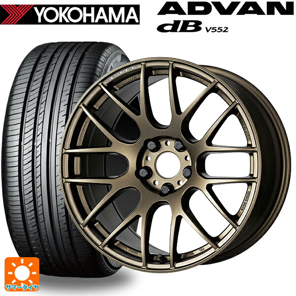 トヨタ bZ4X(11/15系)用 235/60R18 107W XL ヨコハマ アドバンデシベル V552 for SUV 正規品 ワーク エモーション M8R AHG 新品サマータイヤホイール 4本セット