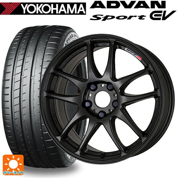 235/45R18 98Y XL ヨコハマ アドバンスポーツ EV V108 正規品 ワーク エモーション CR極 MBL 18-8.5J 国産車用 サマータイヤホイール4本セット|タイヤホイール専門店コニシタイヤ