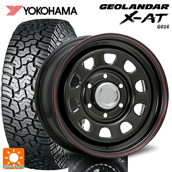 トヨタ ハイエース(200系)用 215/65R16 109/107Q ヨコハマ ジオランダー X-AT G016 ホワイトレター 正規品 # エムエルジェイ デイトナ SS Chrome 新品サマータイヤホイール 4本セット｜タイヤホイール専門店コニシタイヤ