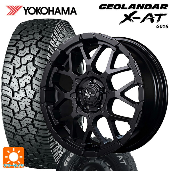 225/70R16 103S ヨコハマ ジオランダー X-AT G016 ホワイトレター 正規品 エムアイディー ナイトロパワー M28バレットエス セミグロスブラック 16-7J 国産車用 サマータイヤホイール4本セット