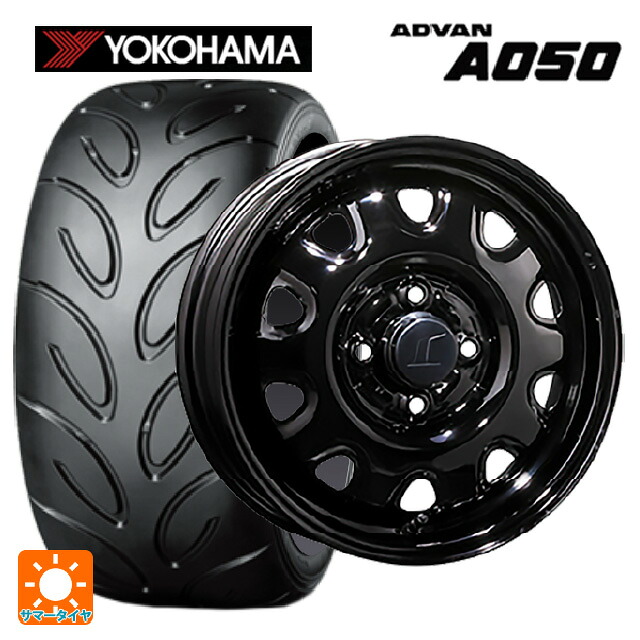 165/55R14 72V ヨコハマ アドバン A050 コンパウンド G/S 正規品 トピー M73 ブラック（スチール） 14-4.5J 国産車用 サマータイヤホイール4本セット