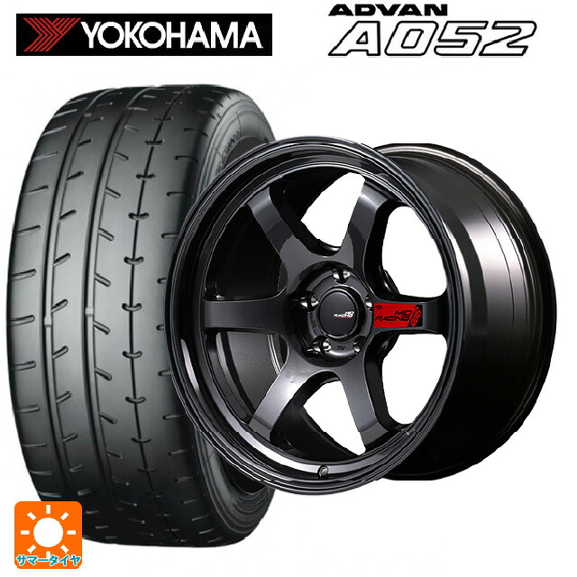245/40R18 97Y XL ヨコハマ アドバン A052 正規品 エムアイディー MIDレーシング R06 クリスタルブラック 18-7.5J 国産車用 サマータイヤホイール4本セット｜タイヤホイール専門店コニシタイヤ