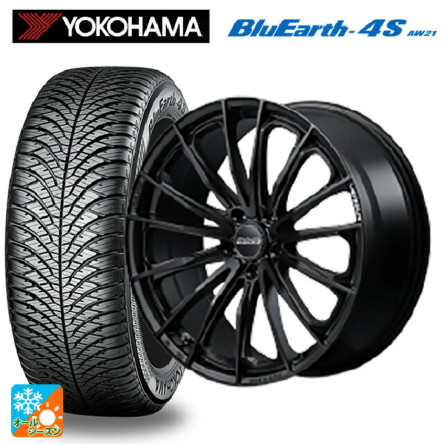 225/50R18 99W XL ヨコハマ ブルーアース4S AW21 # レイズ ベルサス ヴォウジェ SE BOJ 18-7J 国産車用 オールシーズンタイヤホイール4本セット