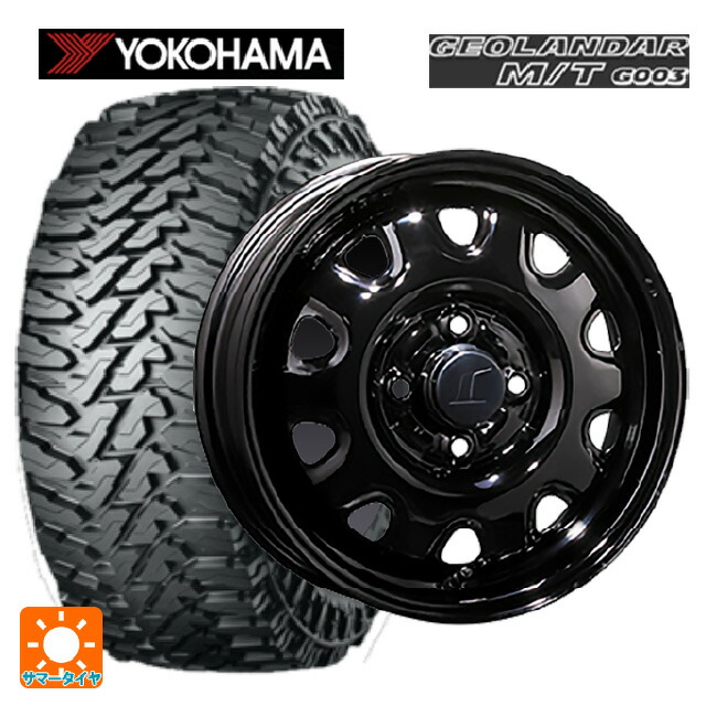スズキ ハスラー(MR52/92S)用 165/65R14 81/78Q ヨコハマ ジオランダー M/T G003 正規品 # トピー M73 ブラック（スチール） 新品サマータイヤホイール 4本セット｜タイヤホイール専門店コニシタイヤ