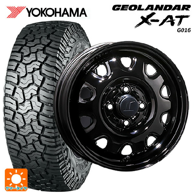 155/65R14 78/75Q ヨコハマ ジオランダー X-AT G016 ブラックレター 正規品 トピー M73 ブラック（スチール） 14-4.5J 国産車用 サマータイヤホイール4本セット