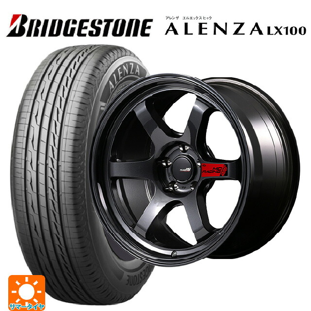 215/50R18 92V ブリヂストン アレンザLX100 正規品 エムアイディー MIDレーシング R06 クリスタルブラック 18-8.5J 国産車用 サマータイヤホイール4本セット｜タイヤホイール専門店コニシタイヤ