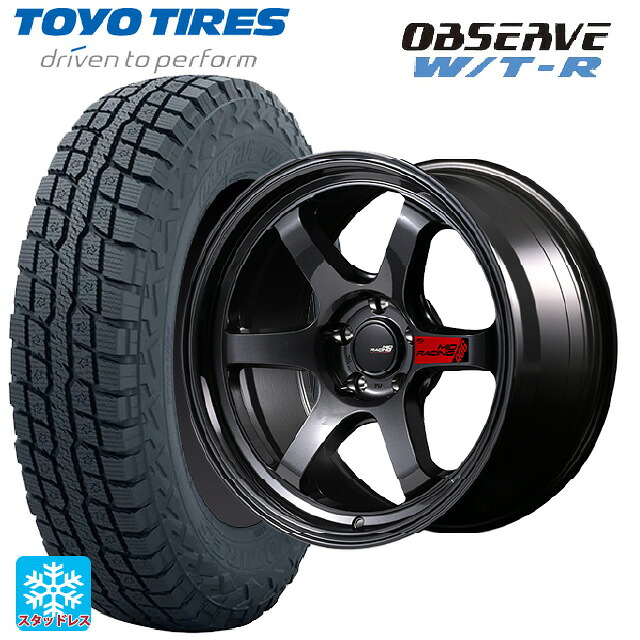 245/65R17 111Q XL トーヨー オブザーブ W/T-R エムアイディー MIDレーシング R06 クリスタルブラック 17-7J 国産車用 スタッドレスタイヤホイール4本セット