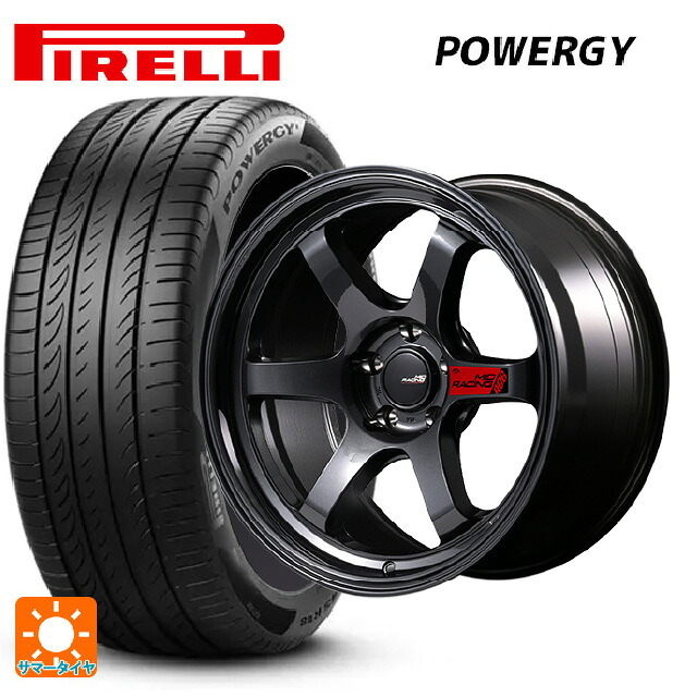 235/50R18 97V ピレリ パワジー 正規品 エムアイディー MIDレーシング R06 クリスタルブラック 18-8.5J 国産車用 サマータイヤホイール4本セット