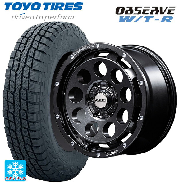 215/65R16 109/107Q トーヨー オブザーブ W/T-R レイズ チームデイトナ D9 スペックm ANL 16-6.5J 国産車用 スタッドレスタイヤホイール4本セット