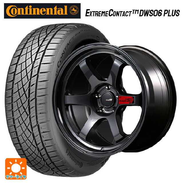 215/45R18 93Y XL コンチネンタル エクストリームコンタクト DWS06プラス 正規品 エムアイディー MIDレーシング R06 クリスタルブラック 18-7.5J 国産車用 サマータイヤホイール4本セット