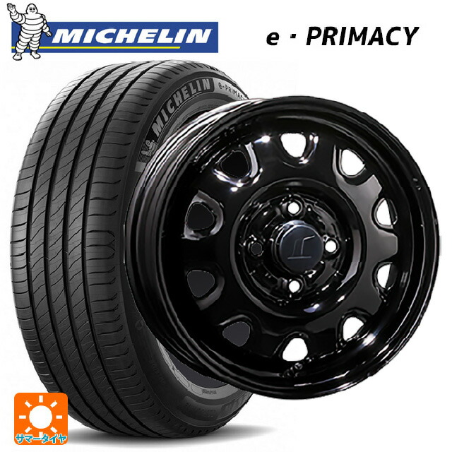 155/65R14 79H XL ミシュラン Eプライマシー 正規品 トピー M73 ブラック（スチール） 14-4.5J 国産車用 サマータイヤホイール4本セット