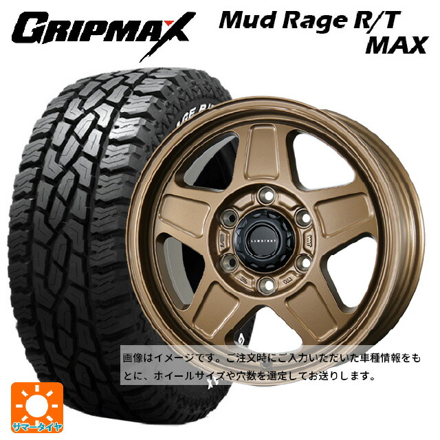 スズキ ジムニー(64系)用 215/70R16 100/97R グリップマックス マッドレイジ RTマックス ホワイトレター トピー ランドフット GWD # M/G 新品サマータイヤホイール 5本セット 92,356円