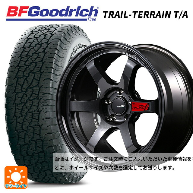 レクサス GX(250系)用 265/65R18 114T BFグッドリッチ トレイルテレーン T/A ホワイトレター 正規品 # エムアイディー MIDレーシング R06 クリスタルブラック 新品サマータイヤホイール 4本セット|タイヤホイール専門店コニシタイヤ