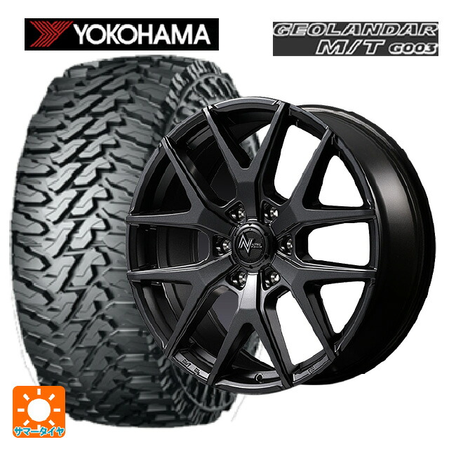 レクサス GX(250系)用 285/65R18 125/122Q ヨコハマ ジオランダー M/T G003 正規品 エムアイディー ナイトロパワー M62 トマホーク # バレルブラック 新品サマータイヤホイール 4本セット