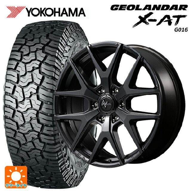 265/60R18 114T XL ヨコハマ ジオランダー X-AT G016 ブラックレター 正規品 エムアイディー ナイトロパワー M62 トマホーク バレルブラック 18-9J 国産車用 サマータイヤホイール4本セット｜タイヤホイール専門店コニシタイヤ