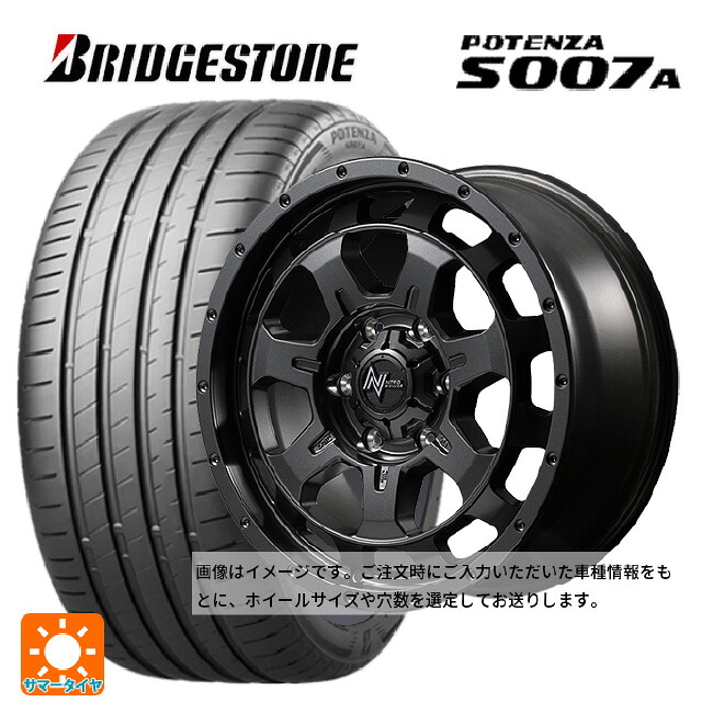 235/45R17 97Y XL ブリヂストン ポテンザ S007A 正規品 エムアイディー ナイトロパワー M7 ファランクス バレルブラック 17-7J 国産車用 サマータイヤホイール4本セット