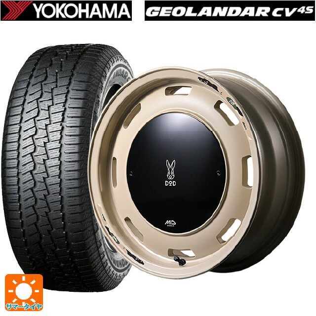215/65R16 98H ヨコハマ ジオランダー CV G058 正規品 エムアイディー ウシャリントバリ セミグロスサンドベージュ 16-5.5J 国産車用 サマータイヤホイール4本セット|タイヤホイール専門店コニシタイヤ