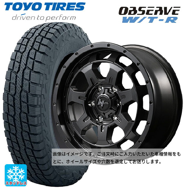 225/70R16 102/99Q トーヨー オブザーブ W/T-R エムアイディー ナイトロパワー M7 ファランクス バレルブラック 16-5.5J 国産車用 スタッドレスタイヤホイール4本セット